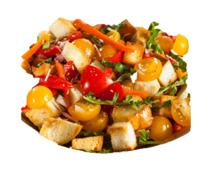 Heirloom Tomato and Basil Panzanella Salad