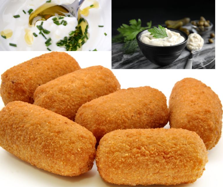 Savory Rice Croquettes with Herb Dipping Sauce