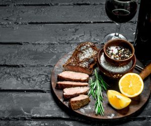 Beef Tenderloin with Red Wine Reduction